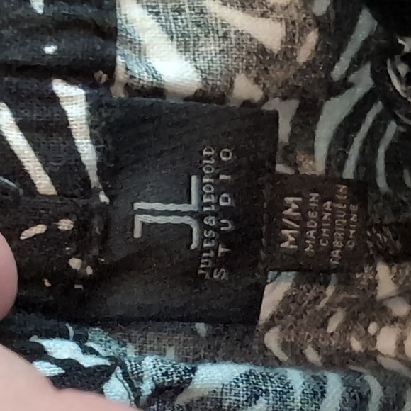 Jules & Leopold Studio Casual Linen-Rayon Capris Size M NWOT Elastic Waist - Picture 7 of 10